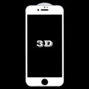 Apple iPhone 7 3D üvegfólia fehér kerettel