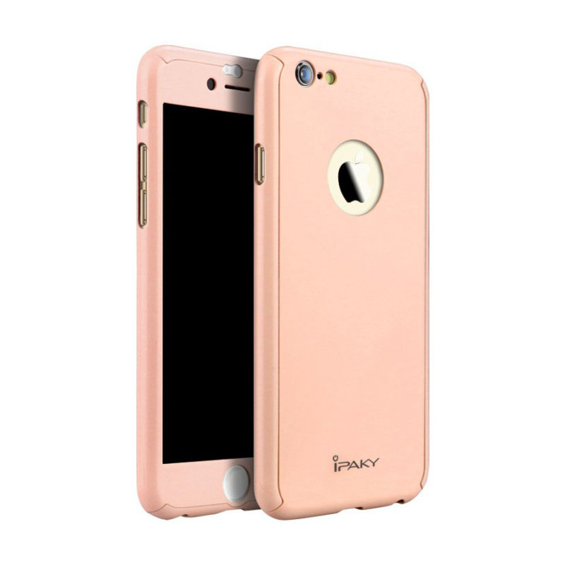 iPaky 360°-os macaron rózsaszín Apple iPhone 6 tok