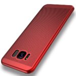 Floveme Samsung Galaxy S8 légáteresztős piros tok