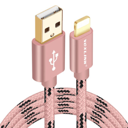 Voxlink lightning usb kábel rózsaarany