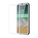 Apple iPhone X 3D üvegfólia fehér kerettel 2