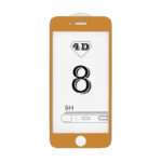 Apple iPhone 8 4D arany keretes üvegfólia