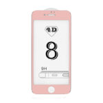 Apple iPhone 8 4D rózsaarany keretes üvegfólia