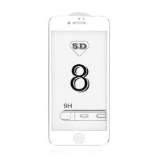 Apple iPhone 8 5D fehér keretes üvegfólia