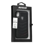 Scuderia Ferrari Apple iPhone X fekete bőrtok doboz