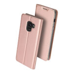 Dux Ducis Samsung Galaxy A8 2018 rózsaarany flip tok 2