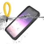 Samsung Galaxy S9 fekete vízálló tok úszó csuklópánttal 5
