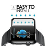 Apple Watch 3D üvegfólia fekete kerettel 4