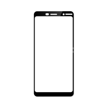 Nokia 7 Plus 2.5D fekete üvegfólia