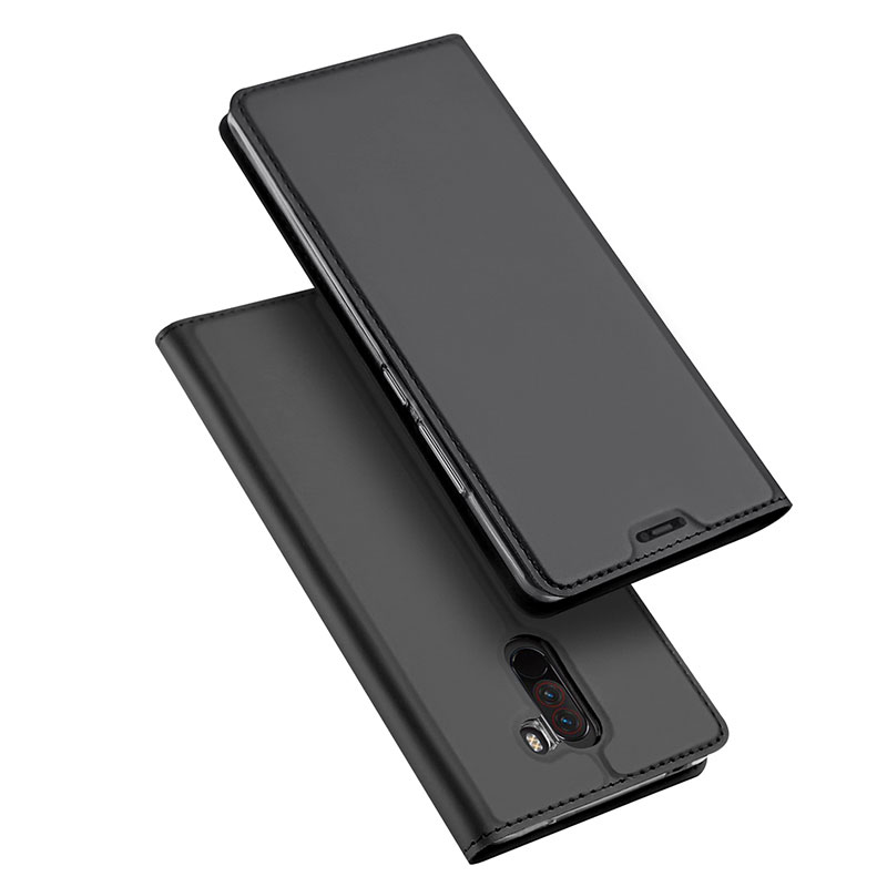 Dux Ducis Xiaomi Pocophone F1 grafitszürke flip tok 1 Dux Ducis Xiaomi Pocophone F1 grafitszürke flip tok 1