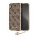 Apple iPhone XS Max Guess 4G Charms barna pc tok