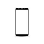 Samsung Galaxy A7 2018 2.5D fekete keretes üvegfólia
