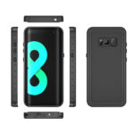 Samsung Galaxy S8 Redpepper fekete vízálló tok 2