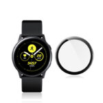 Samsung Galaxy Watch Active okosóra 3D üvegfólia fekete kerettel 3