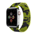 Apple Watch milánói szíj fekete-zöld színű terep mintás 2