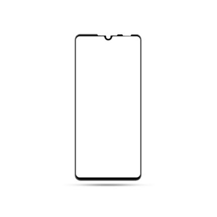 Huawei P Smart Pro 2019 5D üvegfólia fekete kerettel