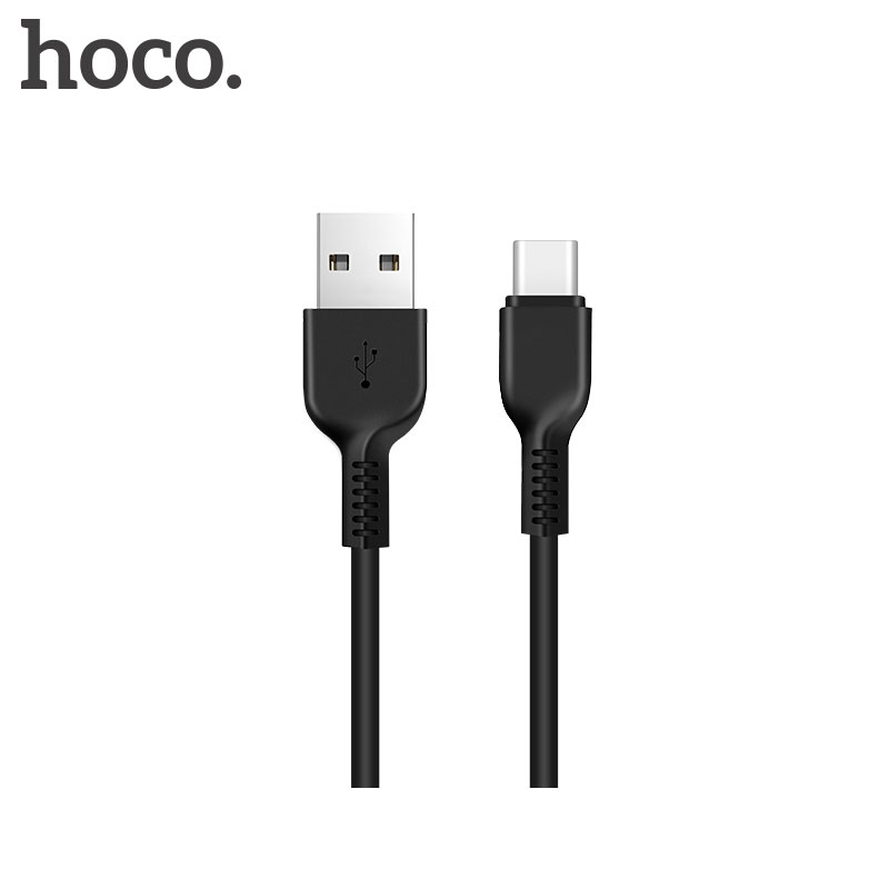 Hoco type-c töltőkábel fekete 1 Hoco type-c töltőkábel fekete 1
