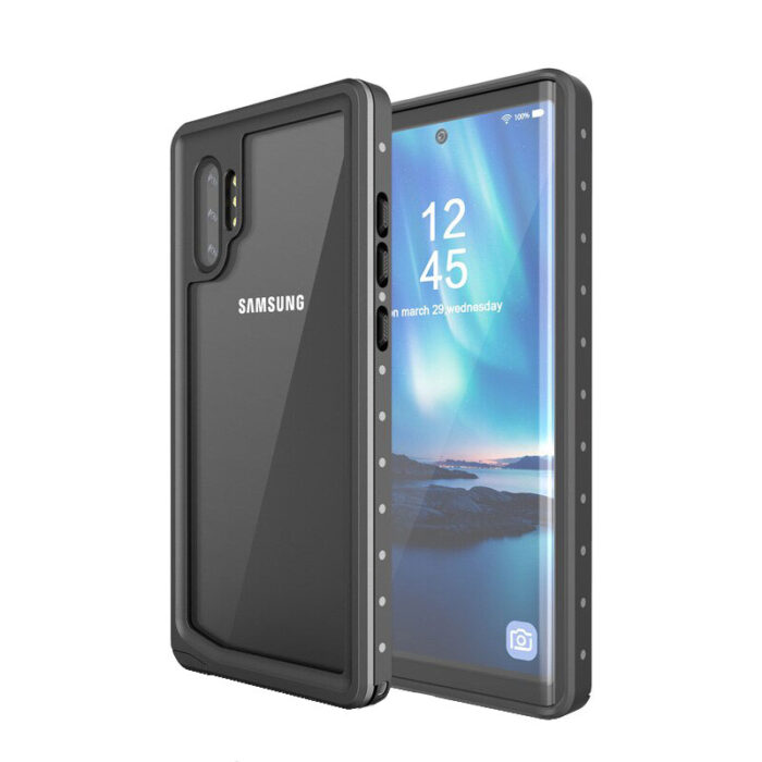 Redpepper Samsung Galaxy Note 10+ fekete vízálló tok 1