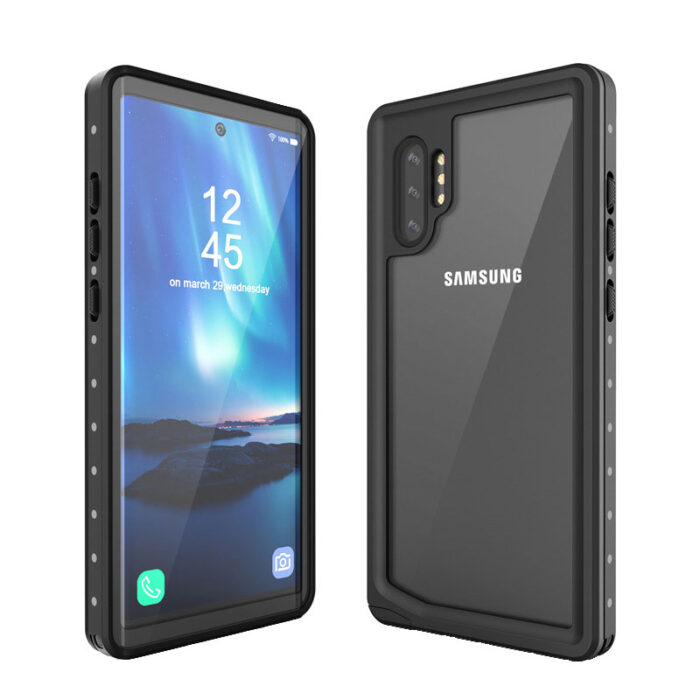 Redpepper Samsung Galaxy Note 10+ fekete vízálló tok 3