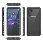 Redpepper Samsung Galaxy Note 10+ fekete vízálló tok 4