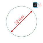 Óra normál üvegfólia 32 mm