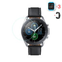 Samsung Galaxy Watch 3 45 mm üvegfólia és fekete fém szíj
