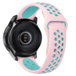 Univerzális lyukacsos szilikon szíj barackvirág-zöldeskék 2