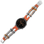 Univerzális retro bőr karkötő barna 4