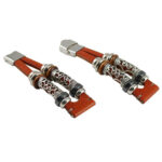 Univerzális retro bőr karkötő barna 5