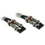 Univerzális retro bőr karkötő fekete 5