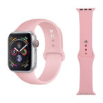 Apple Watch szilikon szíj púderrózsaszín 1