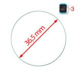 Óra normál üvegfólia 36.5 mm