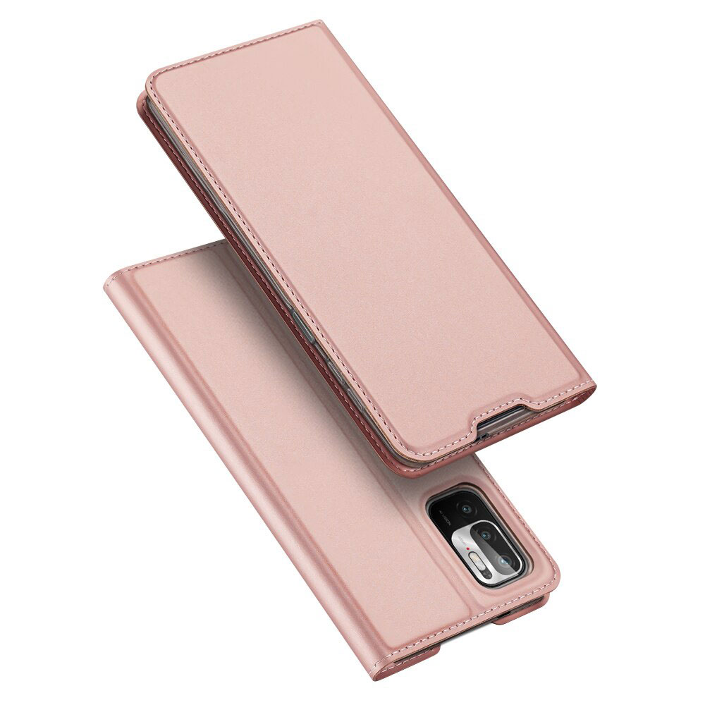 Dux Ducis Xiaomi Redmi Note 10 rózsaarany flip tok 1 Dux Ducis Xiaomi Redmi Note 10 rózsaarany flip tok 1