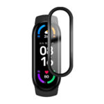 Xiaomi Mi Band 6 okoskarkötő 3D fólia fekete kerettel 1