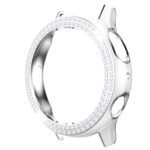 Samsung Galaxy Watch Active 2 44 mm okosóra fehér-ezüst színű strasszköves pc tok 1