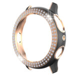 Samsung Galaxy Watch Active 2 44 mm okosóra fekete-rózsaarany színű strasszköves pc tok 1