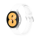 Samsung Galaxy Watch 4 bújtatós csatos szilikon szíj fehér 4