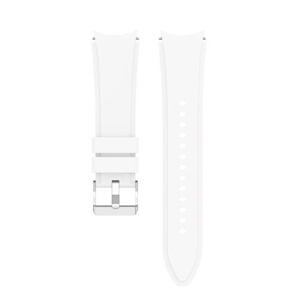 Samsung Galaxy Watch 4 hagyományos csatos szilikon szíj fehér 1