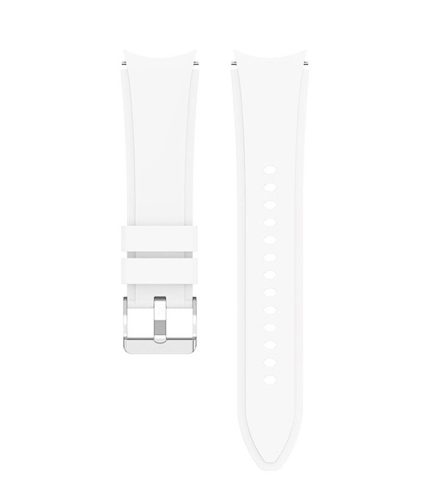 Samsung Galaxy Watch 4 hagyományos csatos szilikon szíj fehér 1