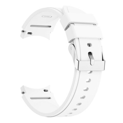 Samsung Galaxy Watch 4 hagyományos csatos szilikon szíj fehér 2