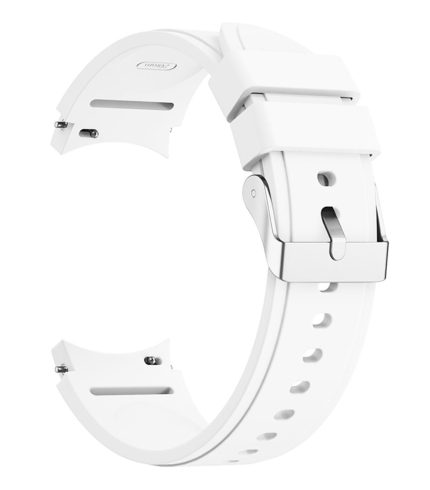 Samsung Galaxy Watch 4 hagyományos csatos szilikon szíj fehér 2