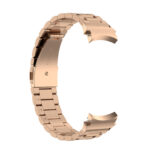 Samsung Galaxy Watch 4 ívelt láncszemes fém óraszíj rózsaarany 2