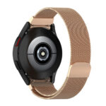 Samsung Galaxy Watch 4 ívelt milánói fém óraszíj rózsaarany 6