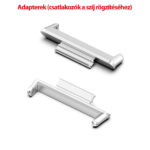 Huawei Watch Fit 2 milánói fém óraszíj ezüst adapterek