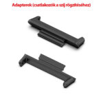 Huawei Watch Fit 2 milánói fém óraszíj fekete adapterek