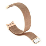 Samsung Galaxy Watch 4 ívelt milánói fém óraszíj rózsaarany 7