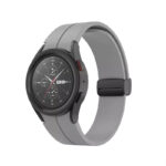 Samsung Galaxy Watch 5 Pro mágneses ívelt szilikon szíj szürke 2