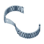 Samsung Galaxy Watch 4 ívelt láncszemes fém óraszíj titánszürke 5