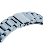 Samsung Galaxy Watch 4 ívelt láncszemes fém óraszíj titánszürke 6