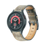 Univerzális kávébarna színű retro stílusú valódi bőr óraszíj 1